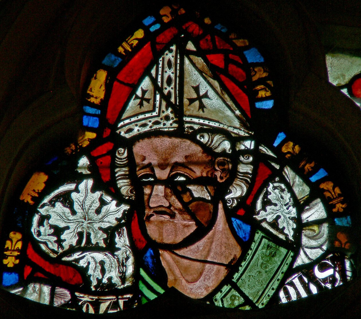 St Wulfstan को दर्शाती विंडो s-2 द्वारा अंग्रेजी स्कूल