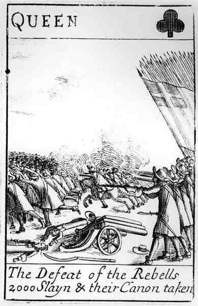 1685, कार्ड खेलने वाले विद्रोहियों की हार द्वारा अंग्रेजी स्कूल अंग्रेजी स्कूल