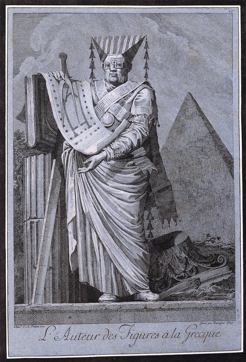 द आर्किटेक्ट इन द ग्रीक स्टाइल, 1771 द्वारा एनेमॉन्ड अलेक्जेंड्रे पेटिटोट