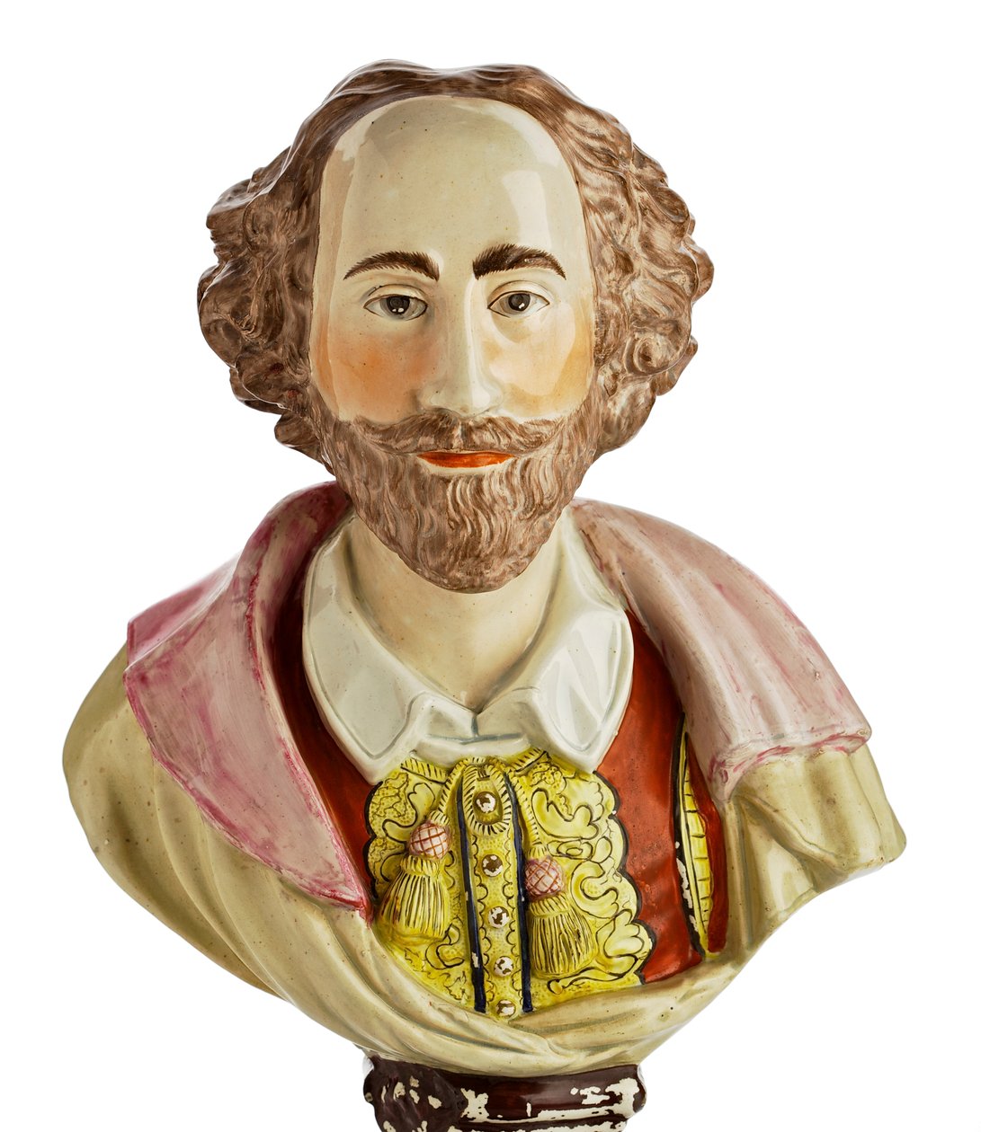 विलियम शेक्सपियर का स्टैफोर्डशायर बस्ट, c.1800-50 (मिट्टी के बरतन) द्वारा हनोक की लकड़ी