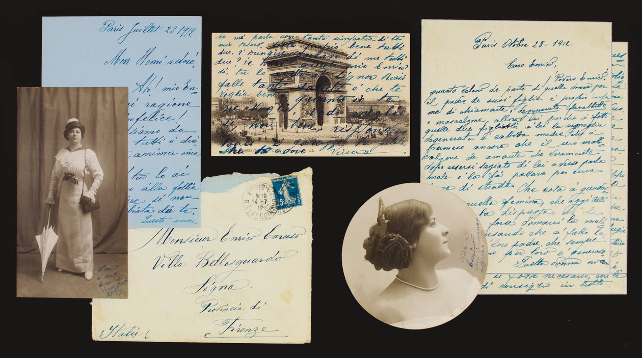पत्राचार के व्यक्तिगत अभिलेखागार, 1897-1908, 1912-21 द्वारा एनरिको कारुसो