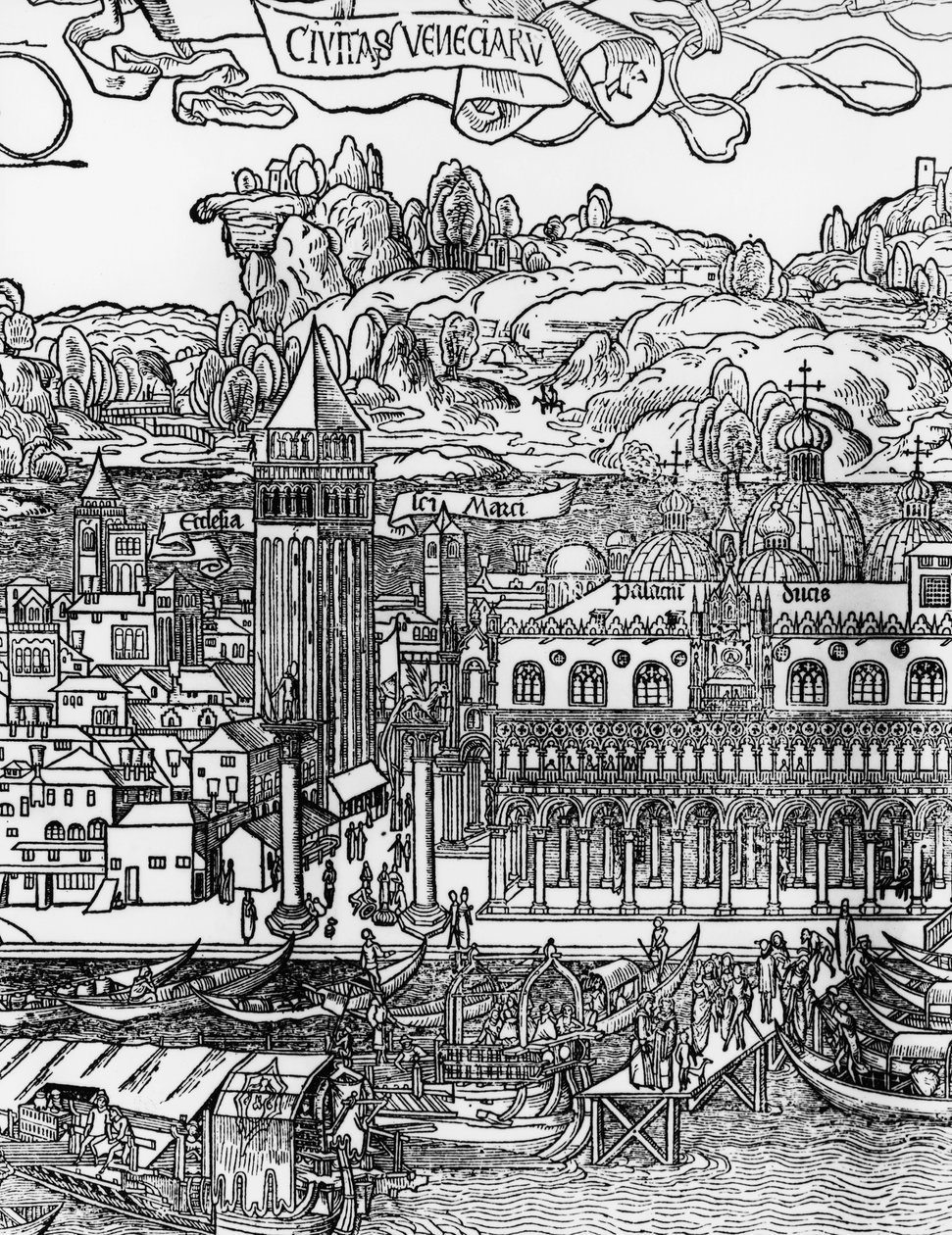 एरहार्ड रेउविच (1455-1490), इटली द्वारा वेनिस, वुडकट द्वारा एरहार्ड रेउविच