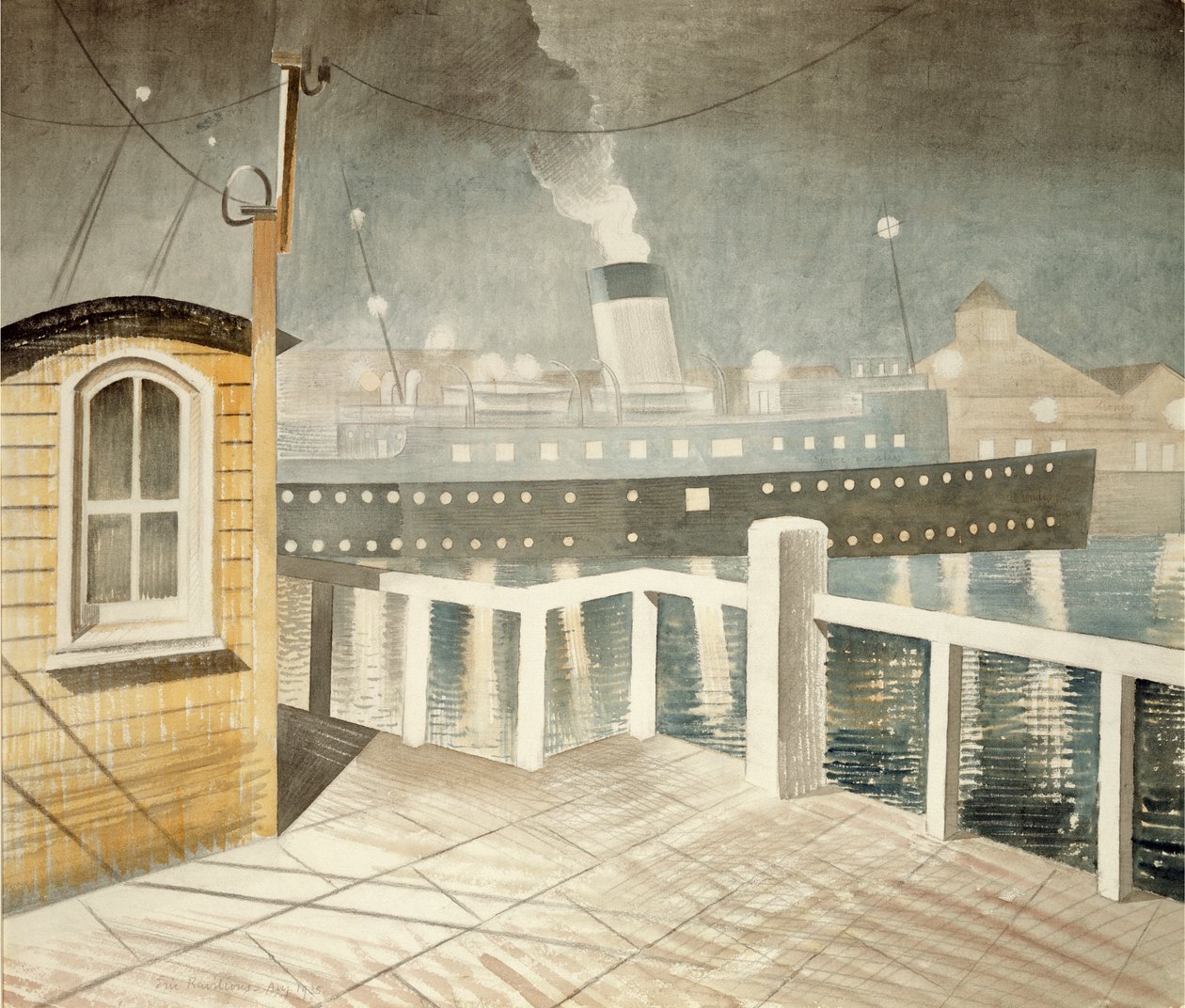 चैनल स्टीमर द्वारा एरिक Ravilious