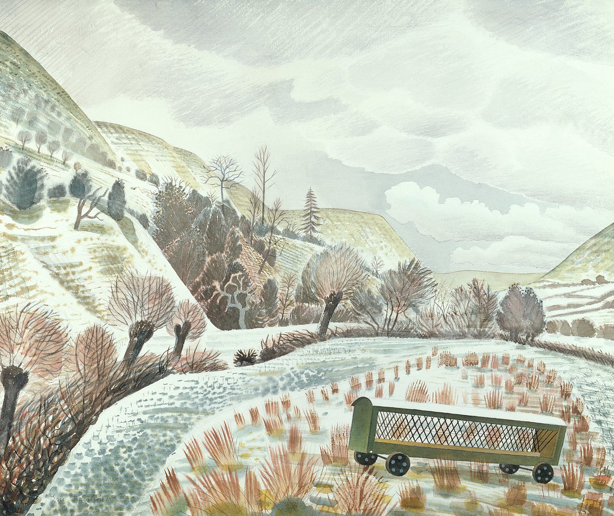 नया साल स्नो, 1935 द्वारा एरिक Ravilious