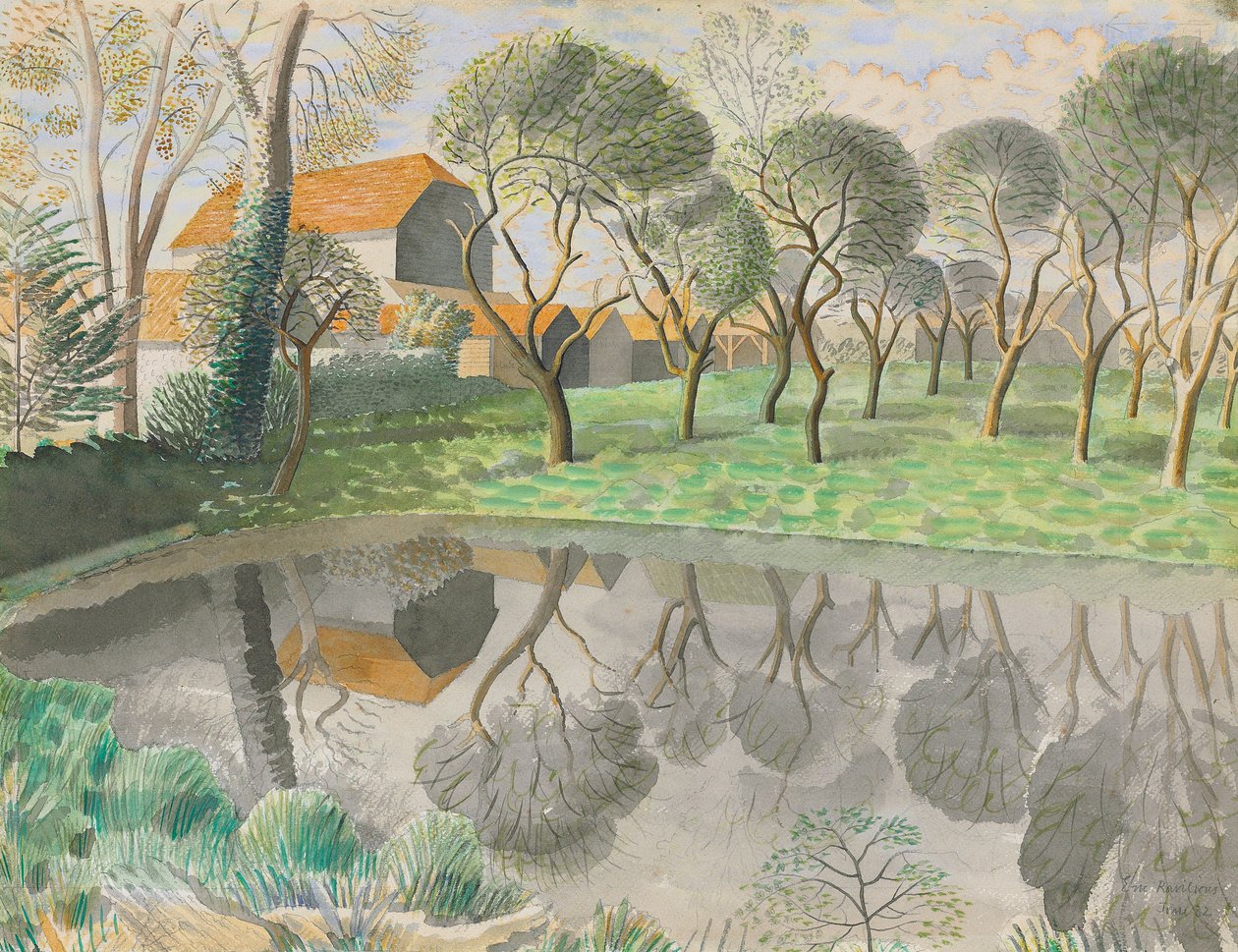 न्यूट पॉन्ड, 1932 द्वारा एरिक Ravilious