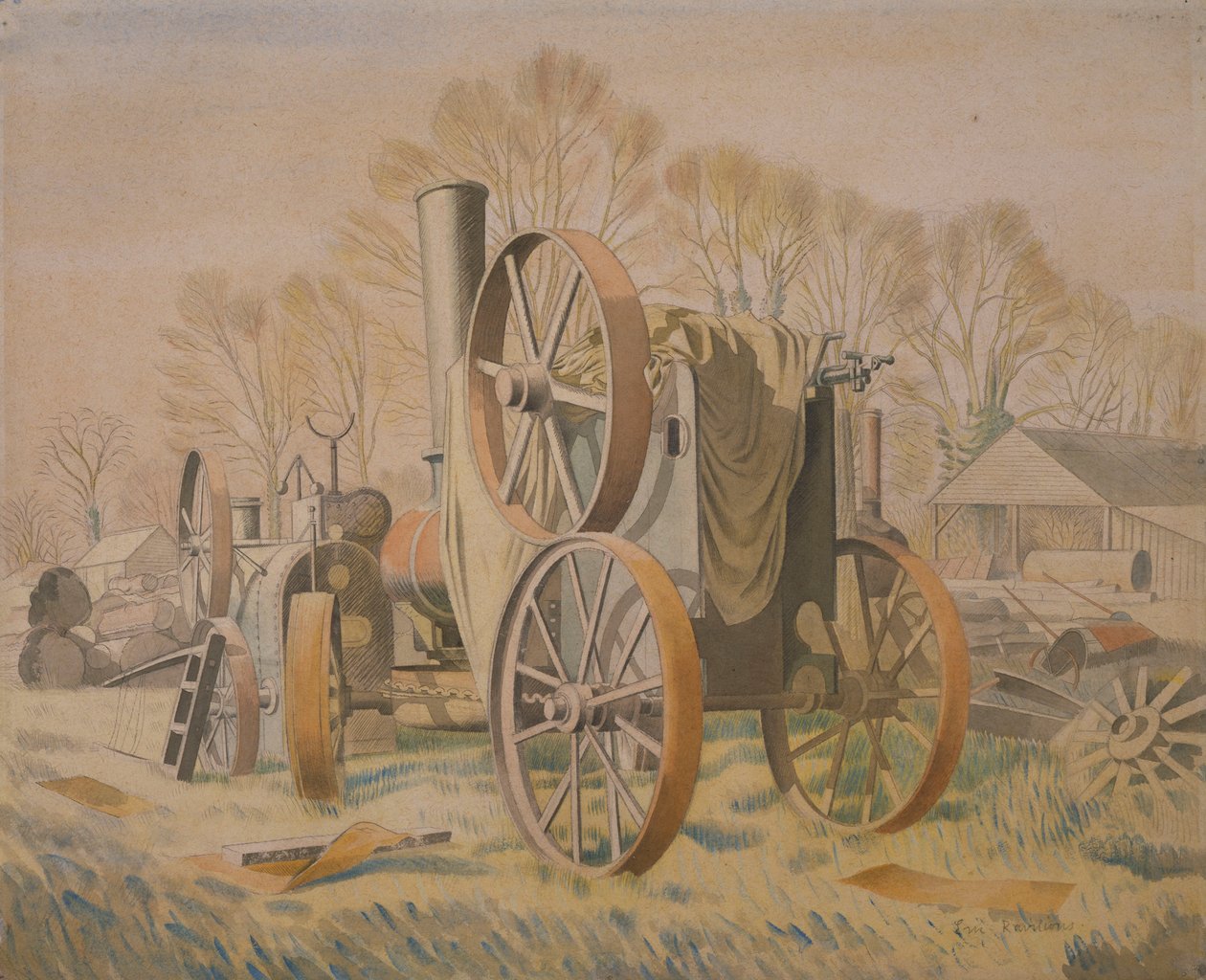 द ट्रेक्टर, 1933 द्वारा एरिक Ravilious