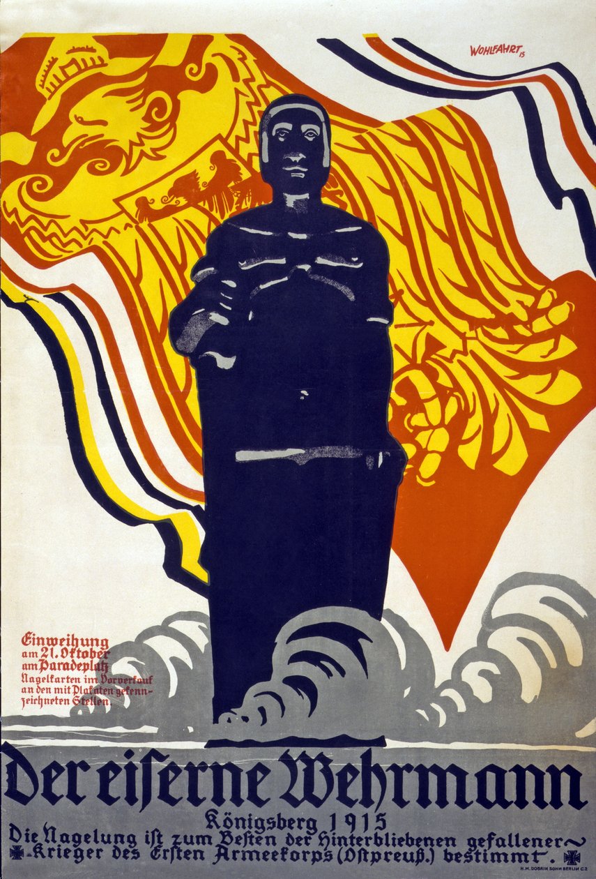 आयरन वेहरमन, कोनिग्सबर्ग 1915, 1915 रंग लिथो द्वारा एरच कल्याण