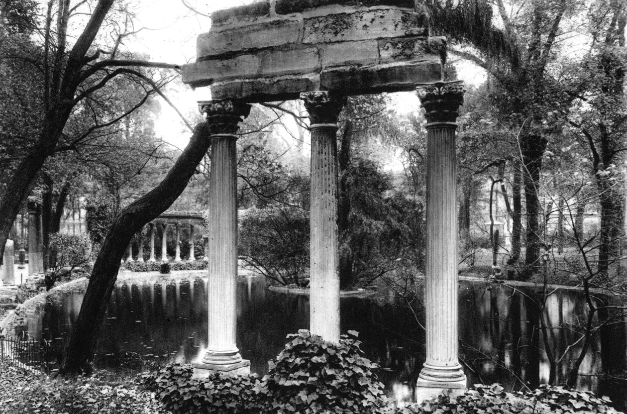 Naumachias Corinthian कॉलम, Parc Monceau, पेरिस, 1931। द्वारा अर्नेस्ट फ्लेमरियन