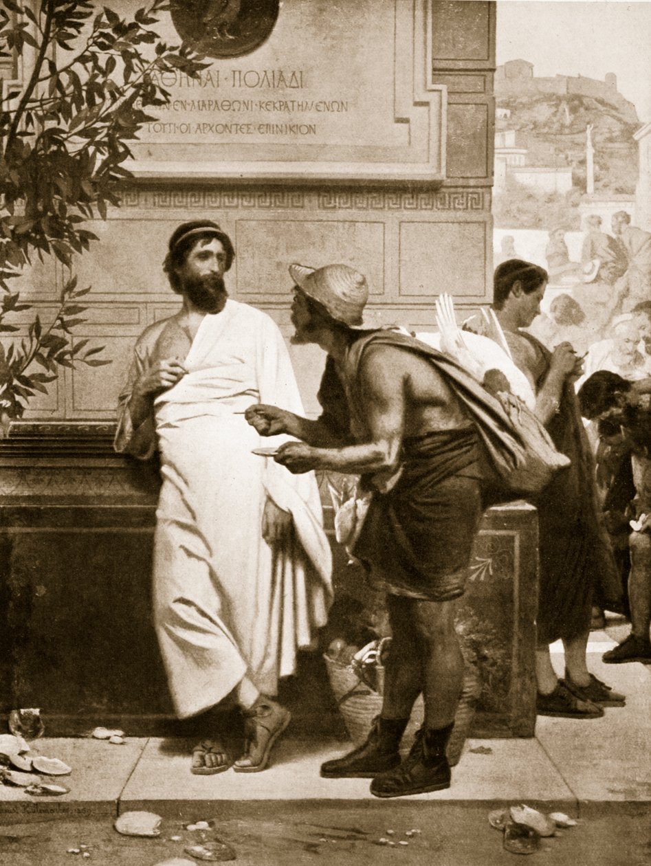 1915 के &39;हचिन्सन हिस्ट्री ऑफ द नेशन्स&39; से चित्रण और किसान चित्रण द्वारा अर्नेस्ट हिल्मैचर