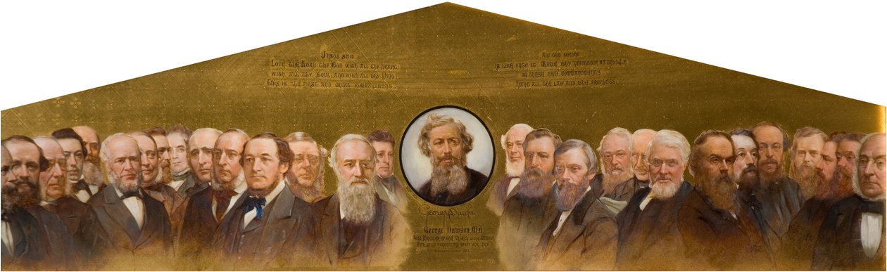 जॉर्ज डावसन और उनके मित्र, 1879। द्वारा अर्नेस्ट लैंकेस्टर थॉम्पसन