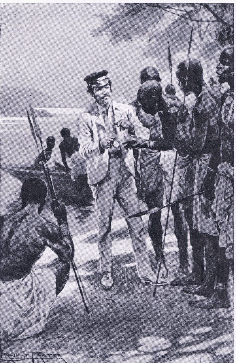 एक घड़ी के साथ दोस्ती जीतना, फेमस लाइव्स के कैसल्स रोमांस से चित्रण, c.1940 द्वारा अर्नेस्ट प्रेटर