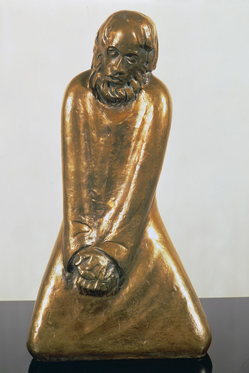 प्रार्थना, c.1931 (कांस्य) द्वारा अर्न्स्ट बारलाच