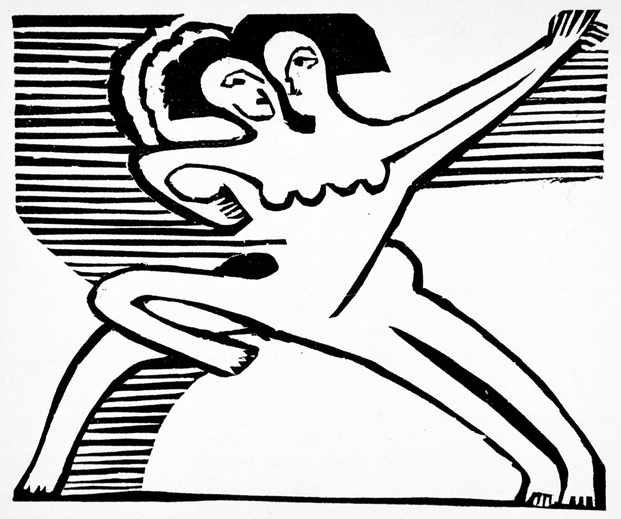 दो नर्तक, 1932 द्वारा अर्नस्ट लुडविग किरचनर