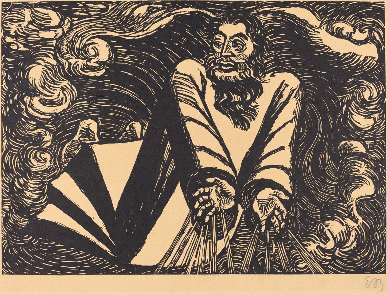 पहला दिन, 1920। द्वारा अर्न्स्ट बारलाच
