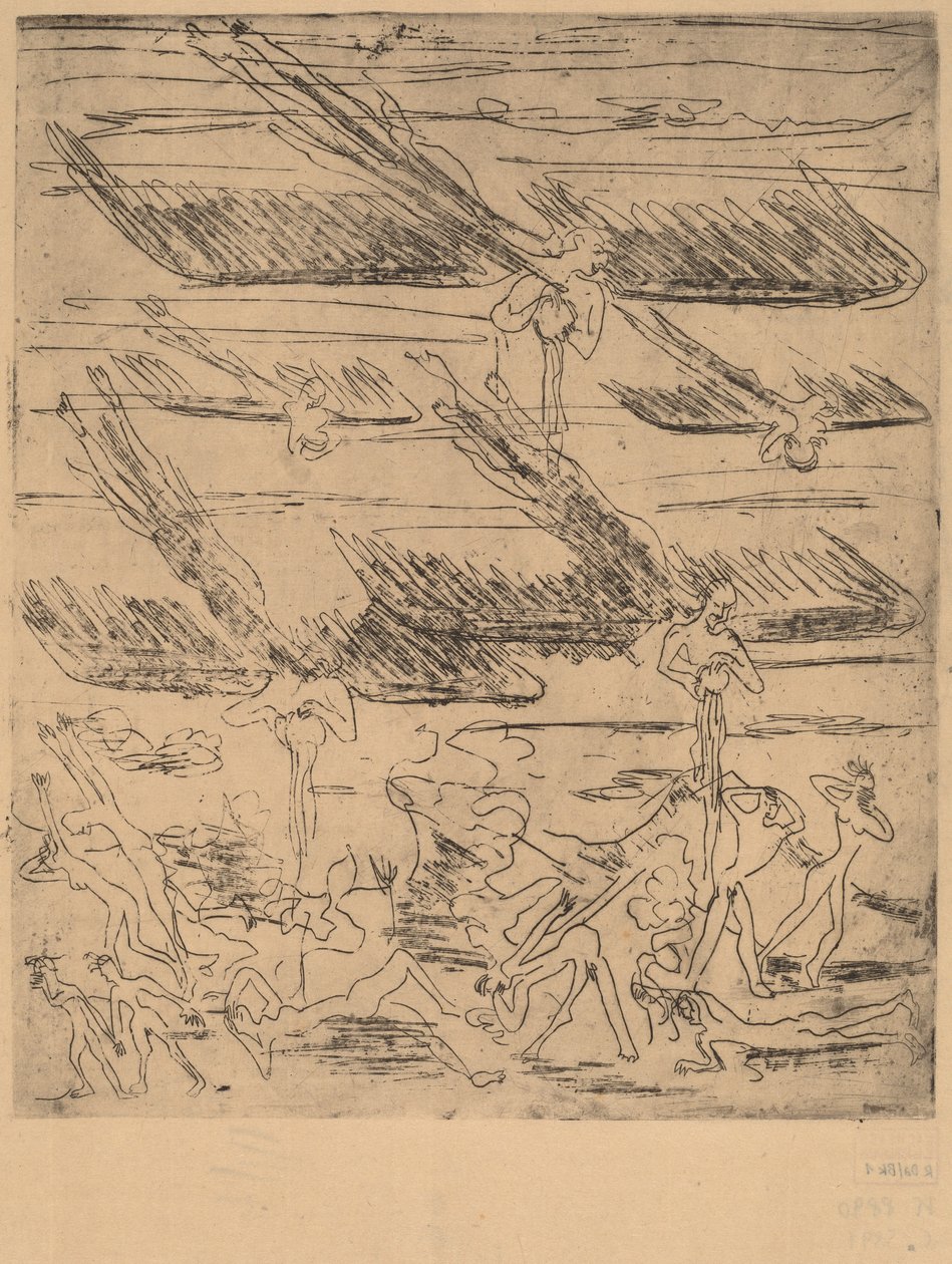 सर्वनाश से, 1936। द्वारा अर्नस्ट लुडविग किरचनर