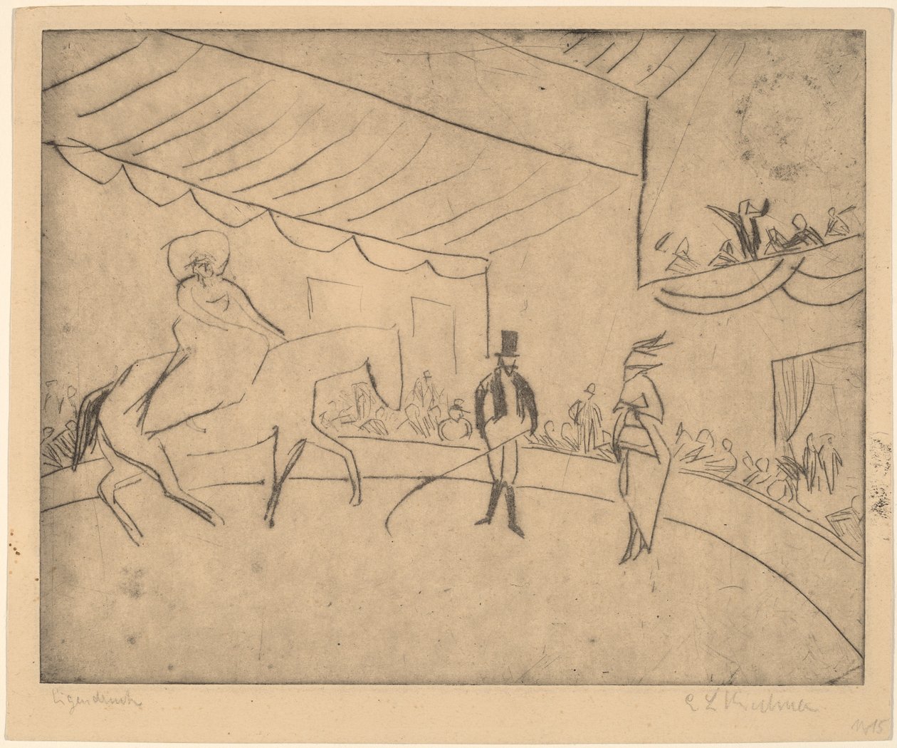 हिप्पोड्रोम, 1910। द्वारा अर्नस्ट लुडविग किरचनर