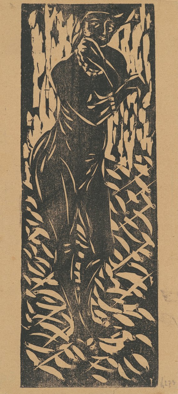 आभूषण के साथ नग्न, 1906। द्वारा अर्नस्ट लुडविग किरचनर