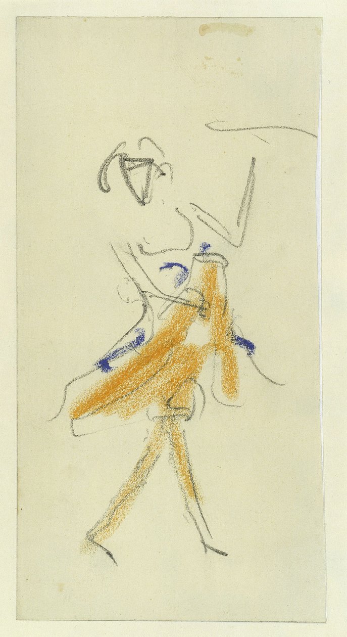 ए डांसर, 1909-1910 द्वारा अर्नस्ट लुडविग किरचनर