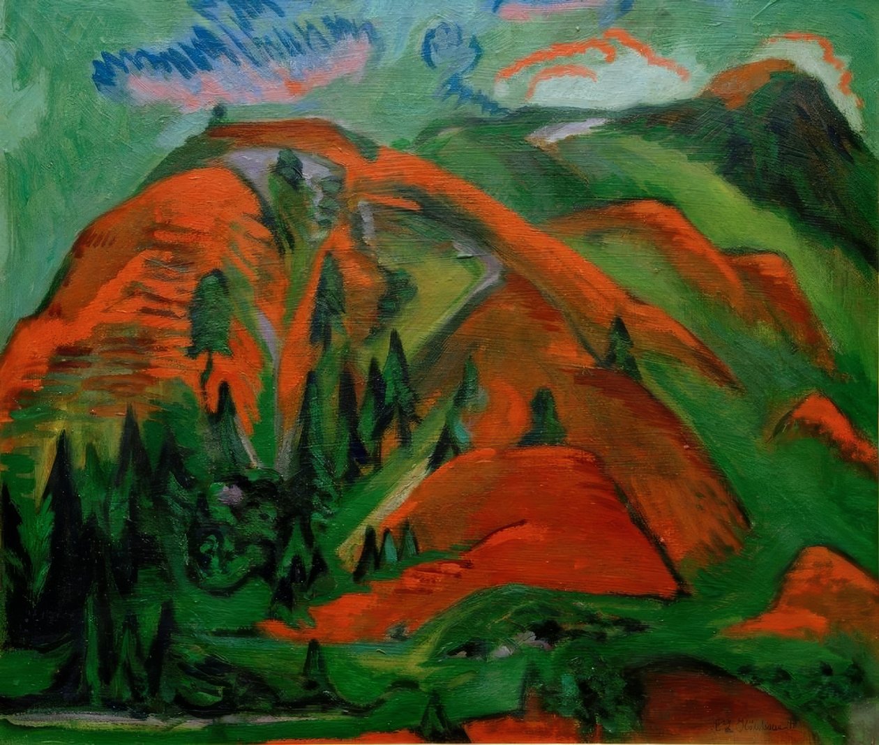 treeline द्वारा अर्नस्ट लुडविग किरचनर