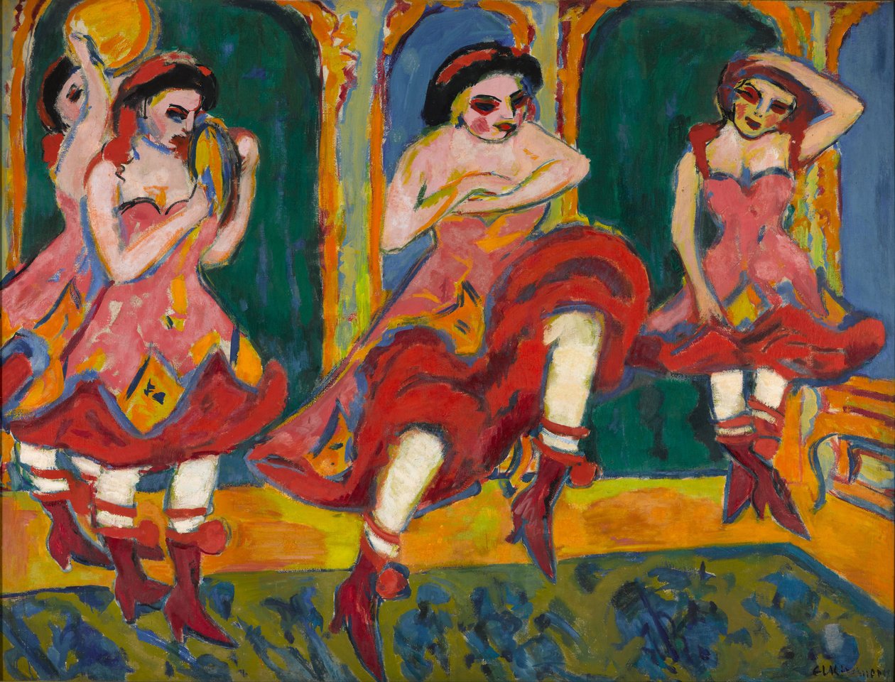 Czardas नर्तक, 1908-1920 द्वारा अर्नस्ट लुडविग किरचनर