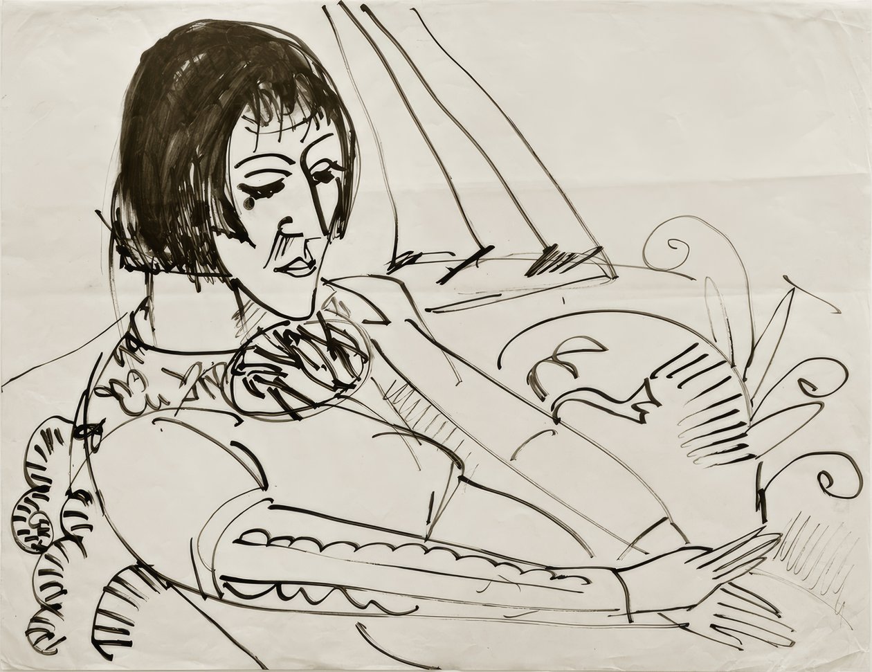 ELKirchner, बैठा (इरना) द्वारा अर्नस्ट लुडविग किरचनर