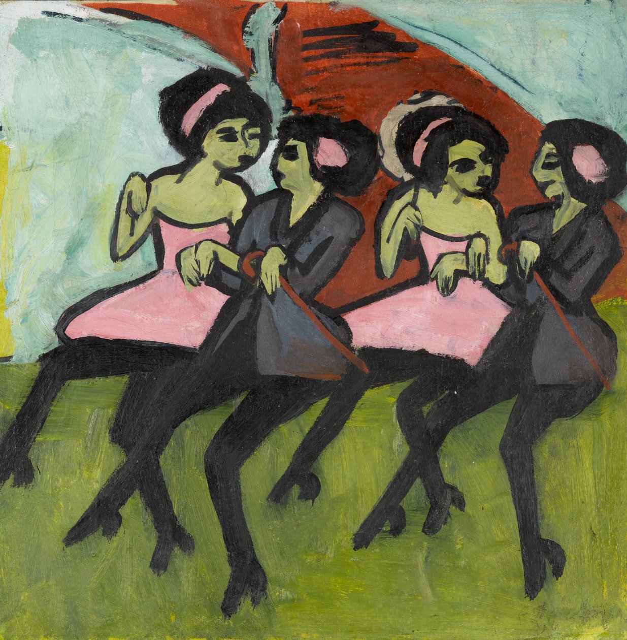 पनामा डांसर, 1910-1911 द्वारा अर्नस्ट लुडविग किरचनर