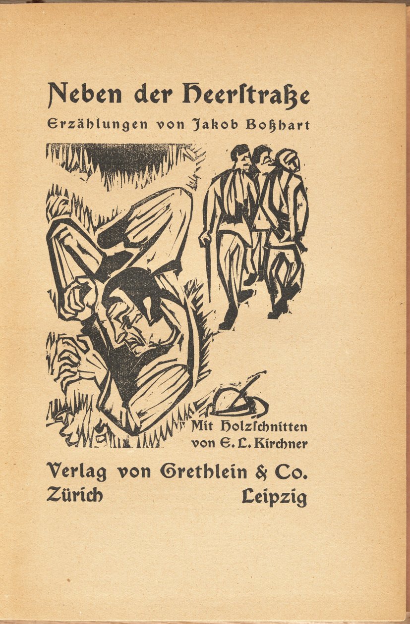 Jakob Bosshart: Neben der Heerstrasse (Jakob Bosshart: Near Main Street) द्वारा अर्न्स्ट लुडविग किरचनर और जैकब बोशार्ट