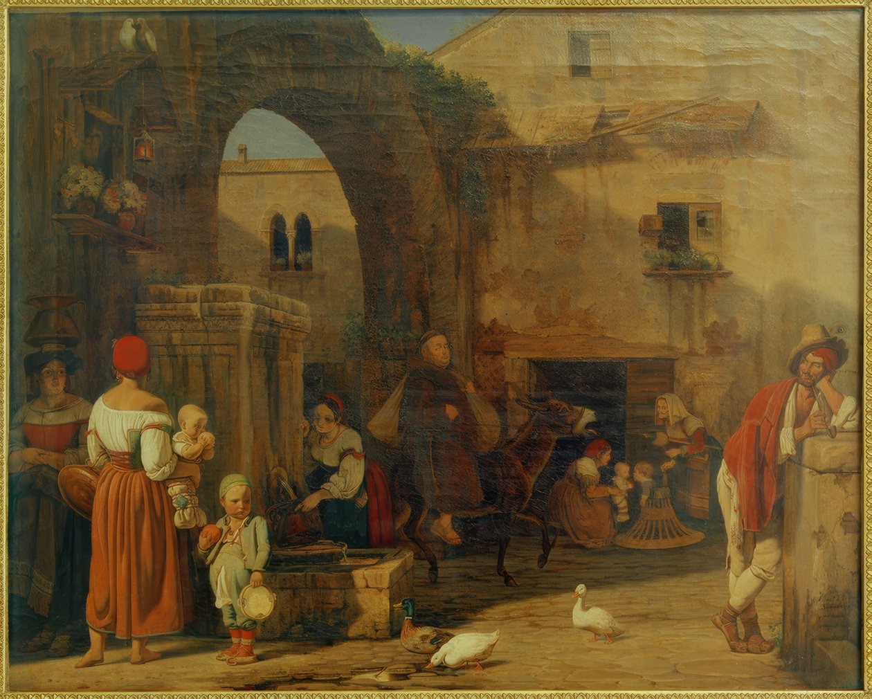 Tivoli में E.Meyer, Am Marktplatz और Fountain द्वारा अर्नस्ट मेयर