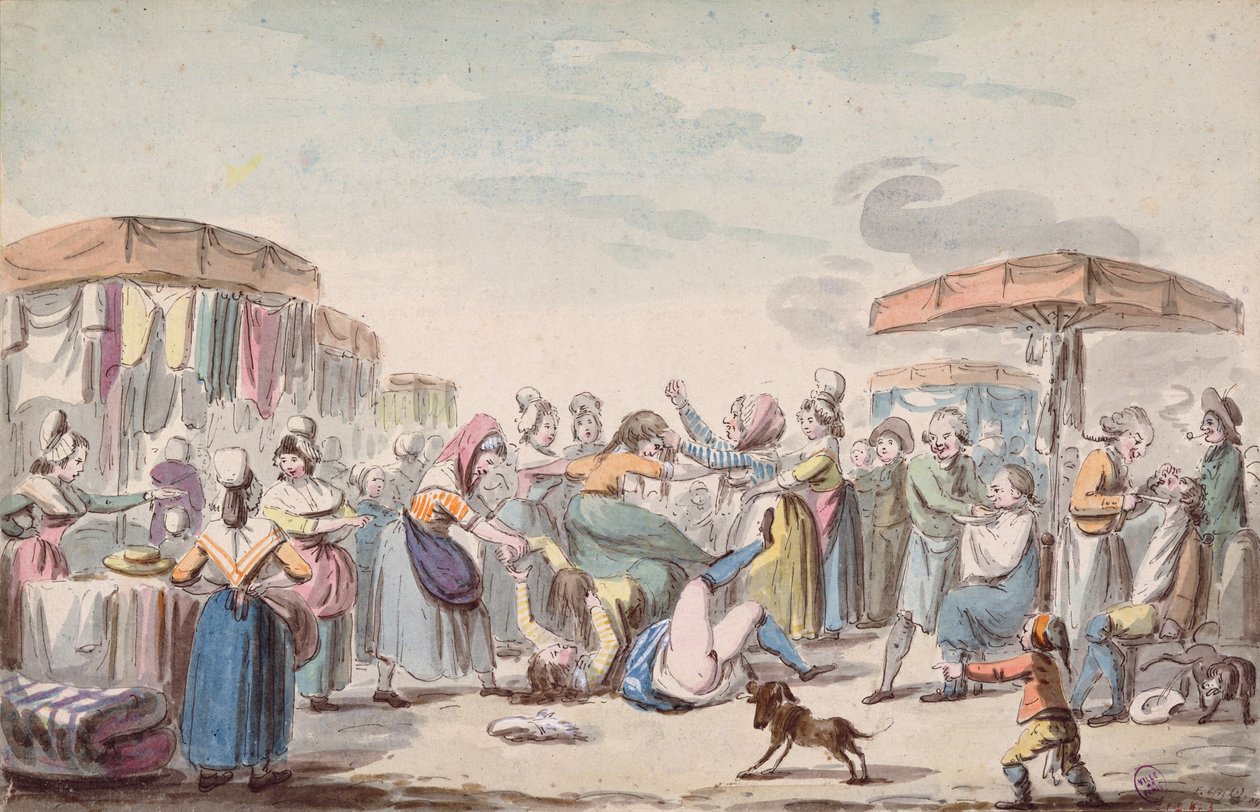 फ्रांसीसी क्रांति की अवधि के दौरान मेला, c.1789 द्वारा एटिने बेरीकोर्ट