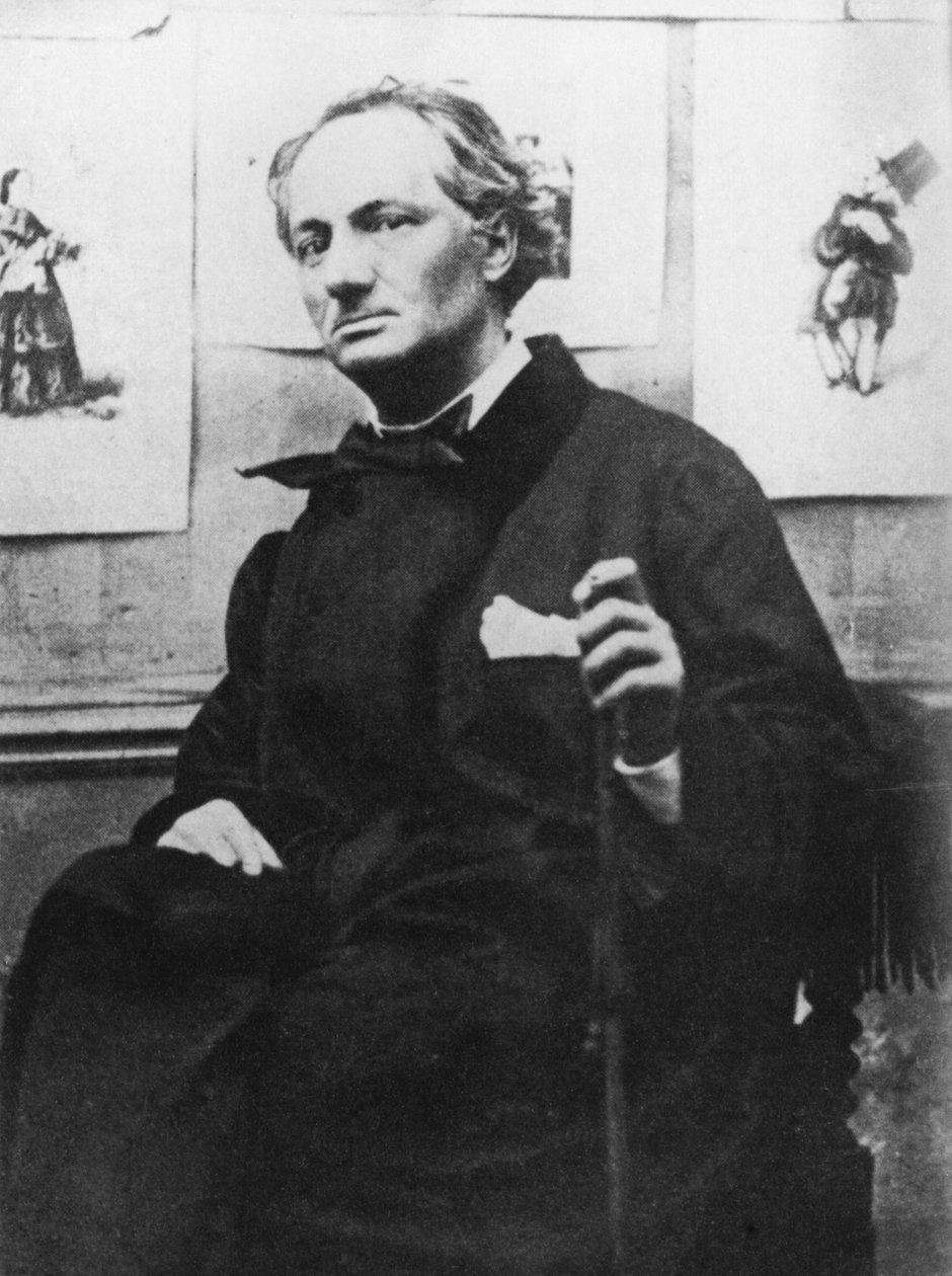 चार्ल्स बौडेलेर (1821-67) एंगरविंग्स के साथ, c.1863 द्वारा एटिने कारजाटा