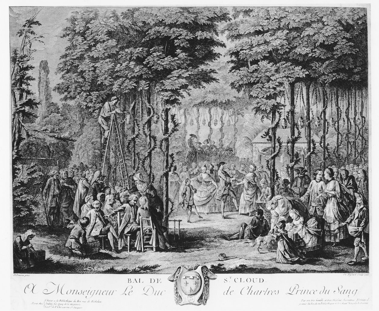 1760 में Parc de Saint-Cloud में बॉल द्वारा 