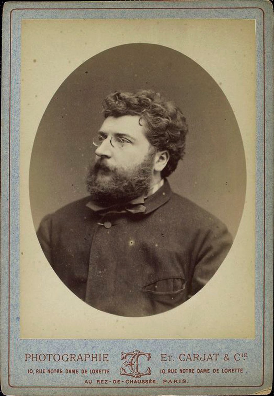 जॉर्जेस बिज़ेट, फ्रांसीसी संगीतकार और पियानोवादक, 1870 के दशक में द्वारा एटिने कारजाटा