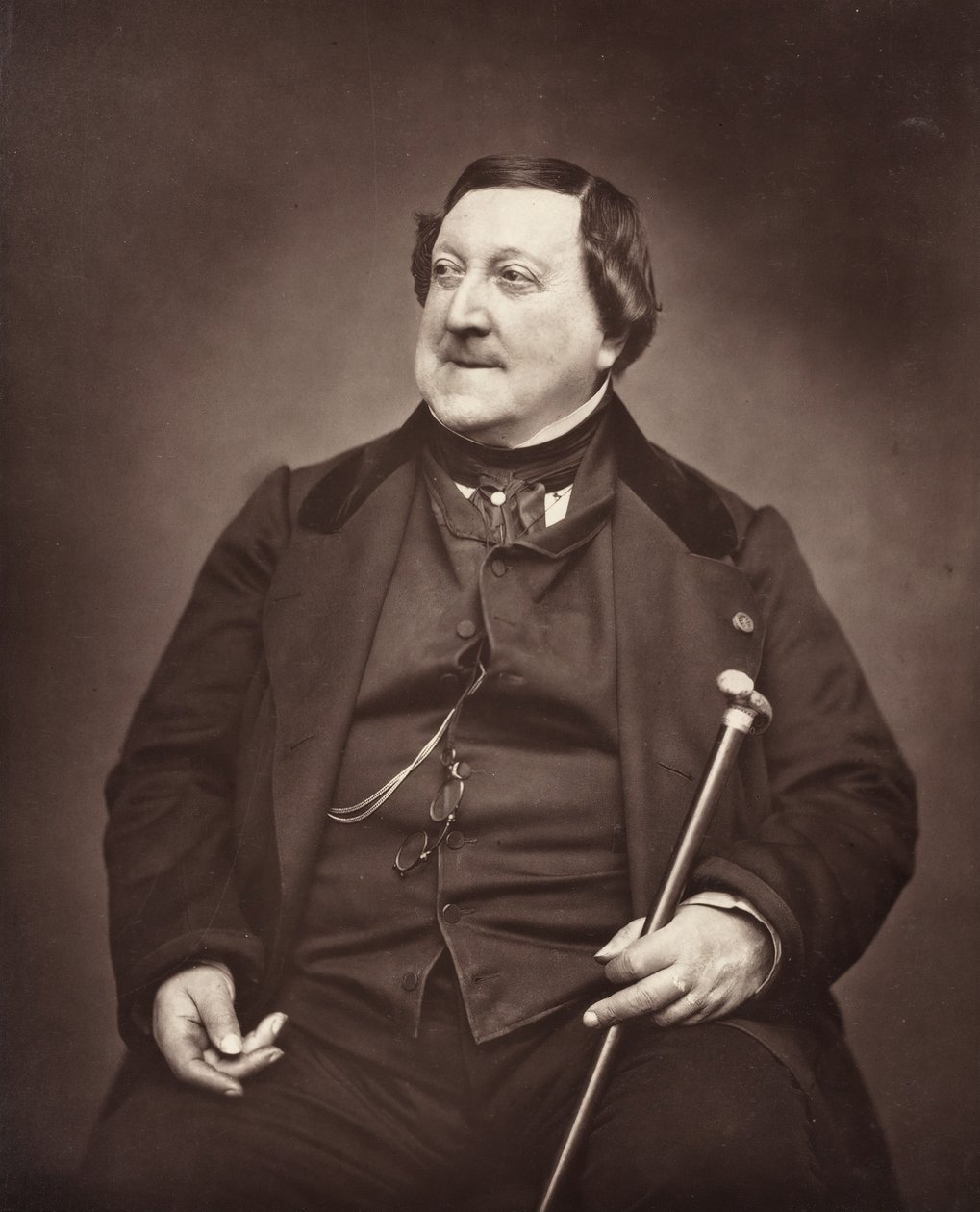 Gioachino एंटोनियो रॉसिनी इतालवी संगीतकार, 1792-1868, 1862। द्वारा एटिने कारजाटा