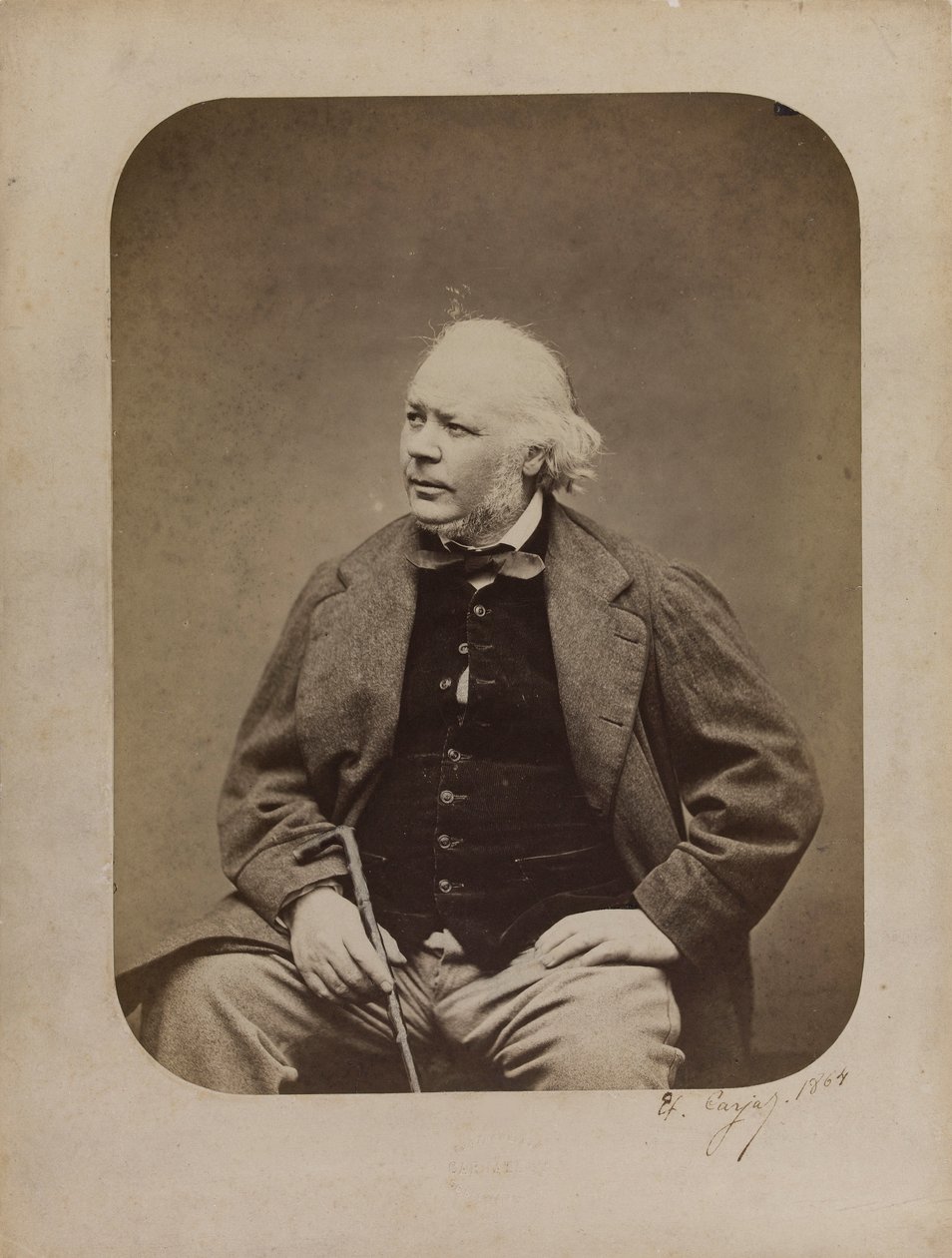 होनोरे ड्यूमियर का पोर्ट्रेट 1808-1879, 1864। द्वारा एटिने कारजाटा