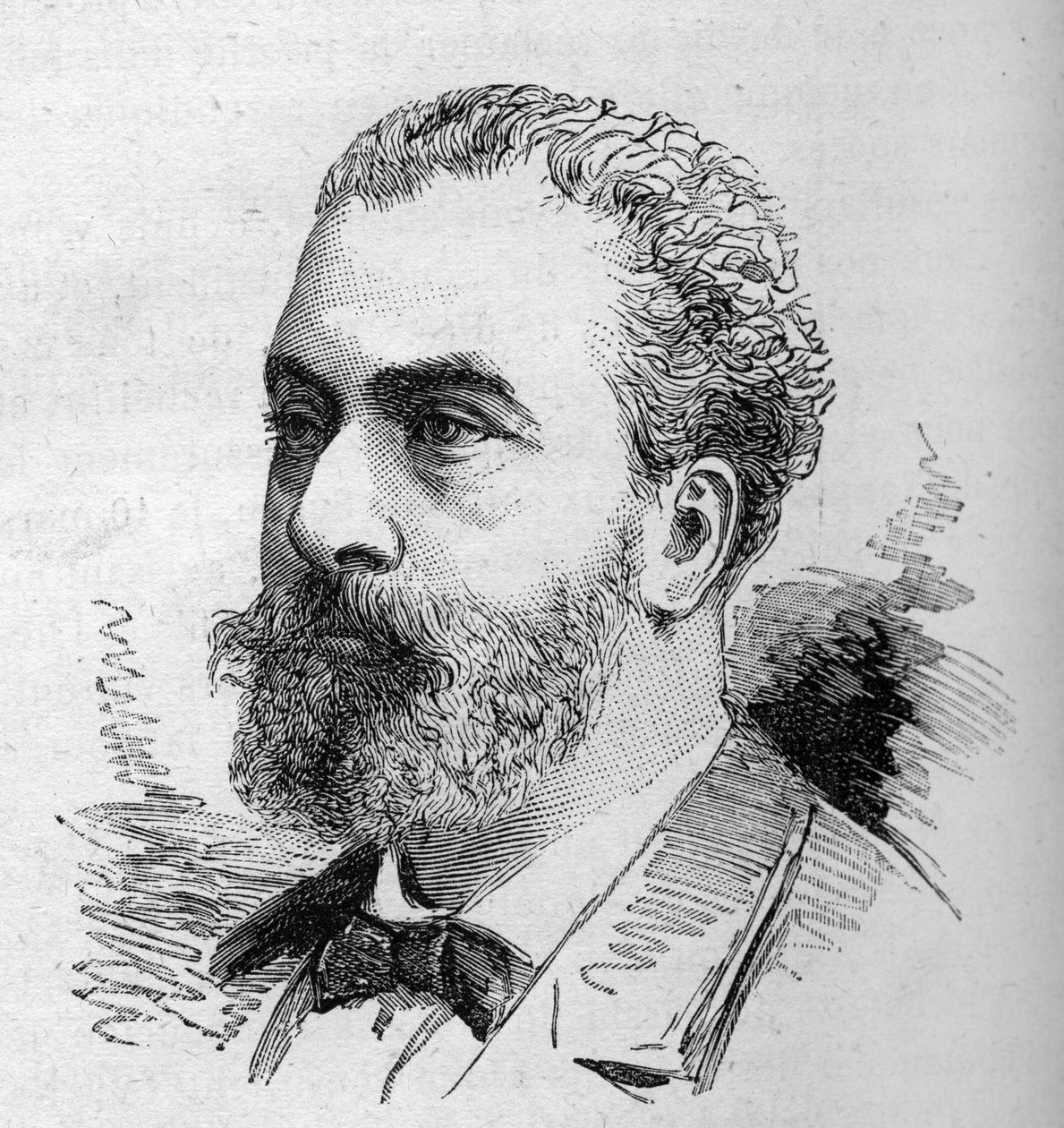 डेविड रेनल (1840-1903), फ्रांसीसी राजनीतिज्ञ का पोर्ट्रेट। 26 नवंबर के "" ले मोंडे इलस्ट्रे "" एन ° 1287 में बोकोर द्वारा उत्कीर्ण द्वारा एटिने गेब्रियल बोकोर्ट