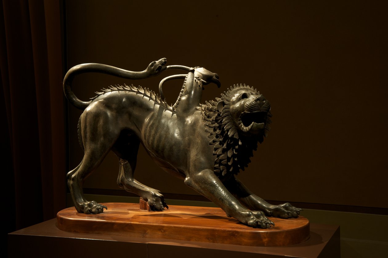 अरेज़ो के चीमरा, c.400 ईसा पूर्व (कांस्य) द्वारा इट्रस्केन