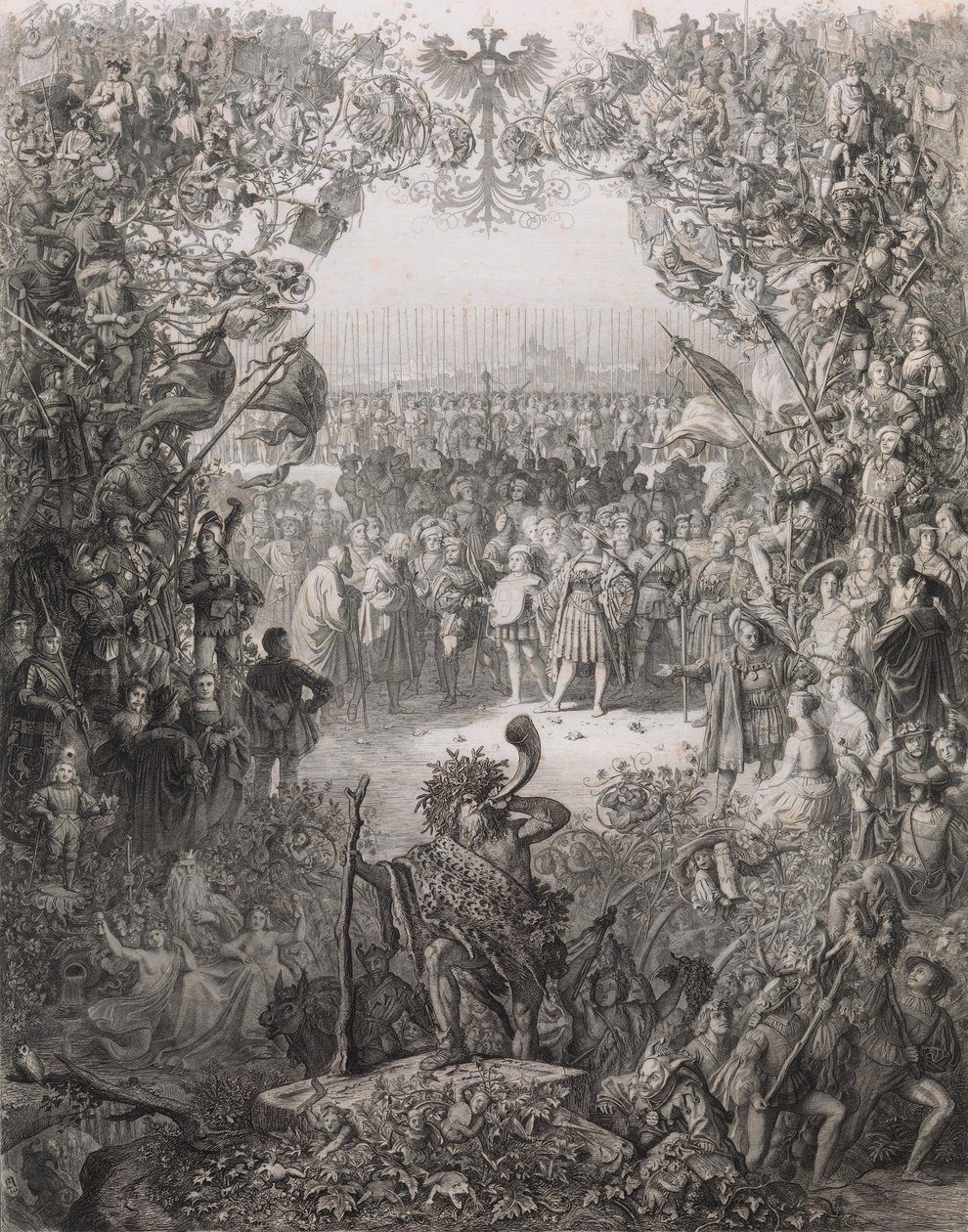 चुनाव वर्ष 1843-1844 डेर अल्ब्रेक्ट ड्यू..., 1843 के लिए अल्ब्रेक्ट ड्यूरर सोसाइटी के सदस्य। द्वारा यूजीन नेपोलियन नेउरुथेर