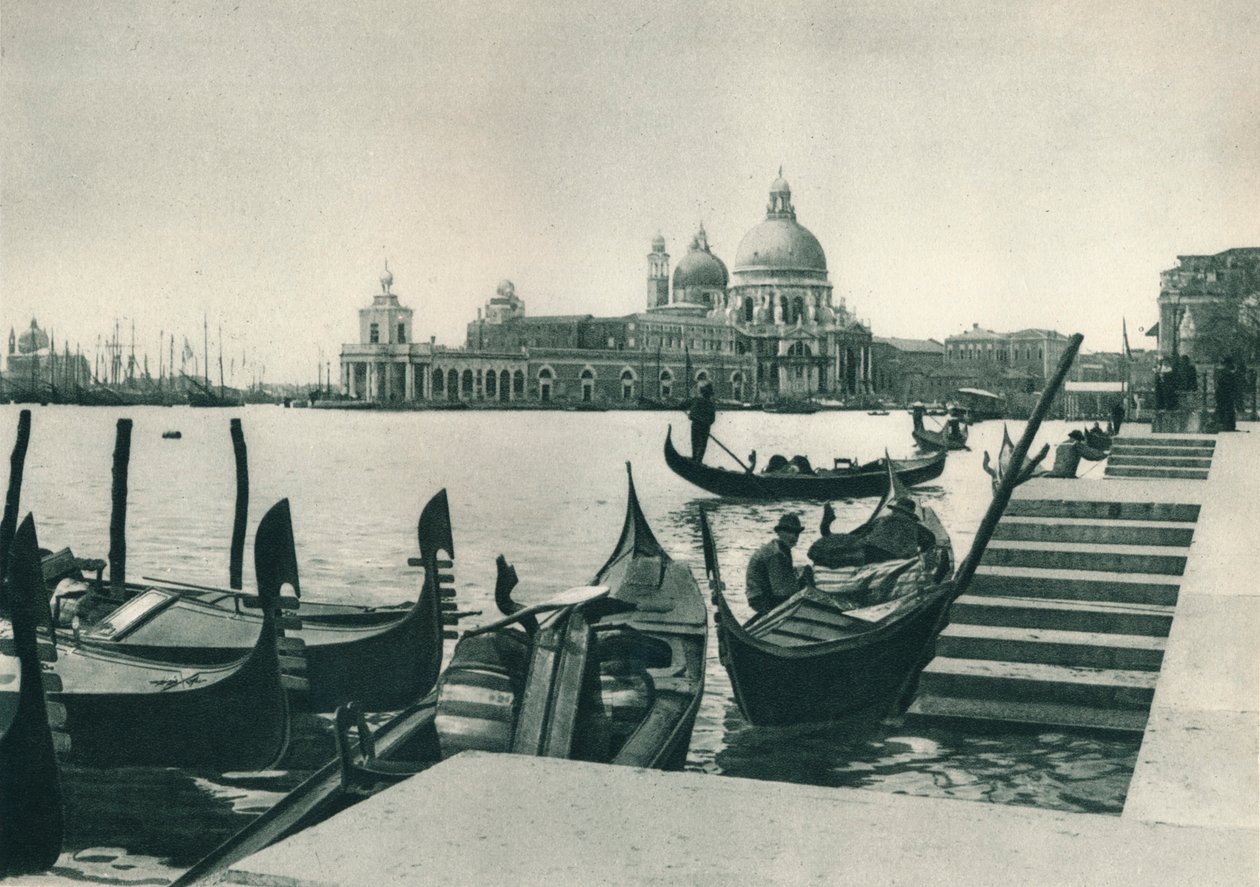 सांता मारिया डेला सैल्यूट का चर्च और डोगाना, वेनिस, इटली, 1927। द्वारा यूजेन पोपेल