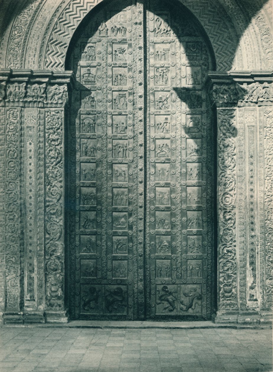 मॉरेले कैथेड्रल के दरवाजे, सिसिली, इटली, 1927 द्वारा यूजेन पोपेल