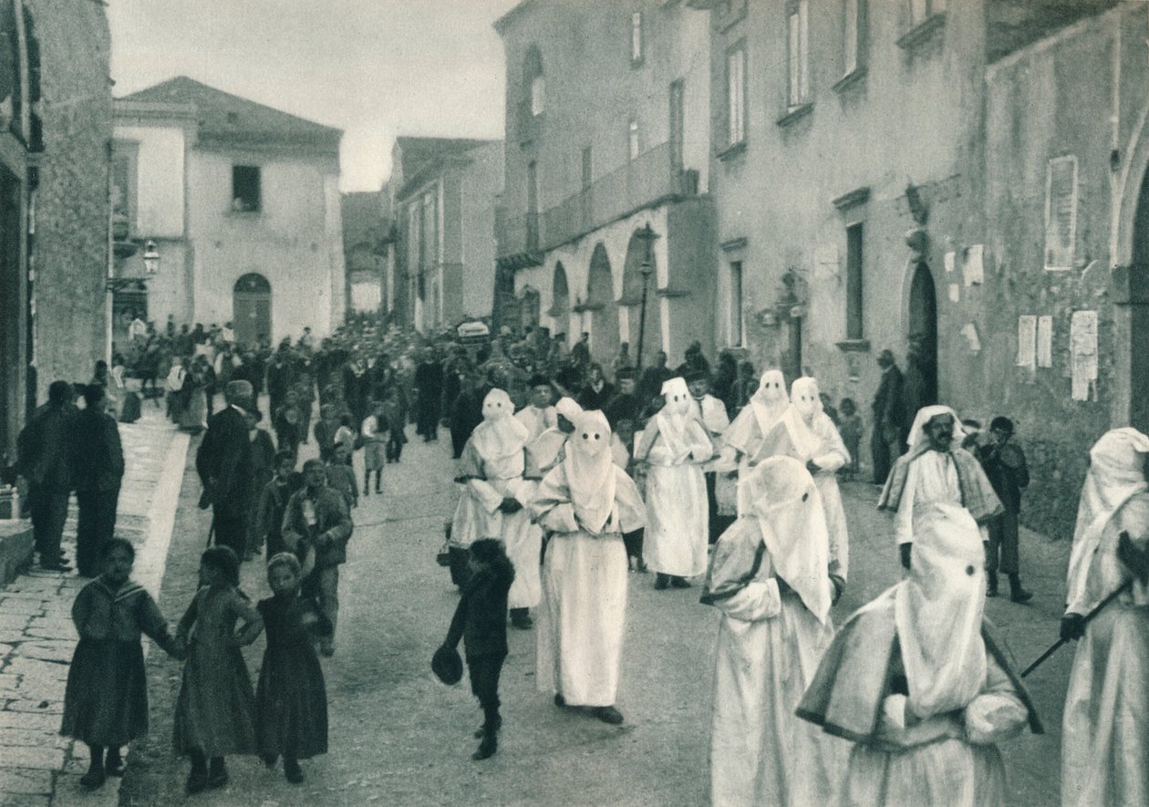 अंतिम संस्कार जुलूस, Taormina, सिसिली, इटली, 1927 द्वारा यूजेन पोपेल