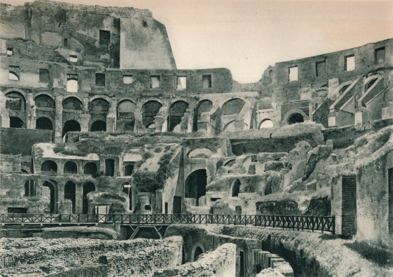 आंतरिक रूप से कोलोसियम, रोम, इटली, 1927 द्वारा यूजेन पोपेल