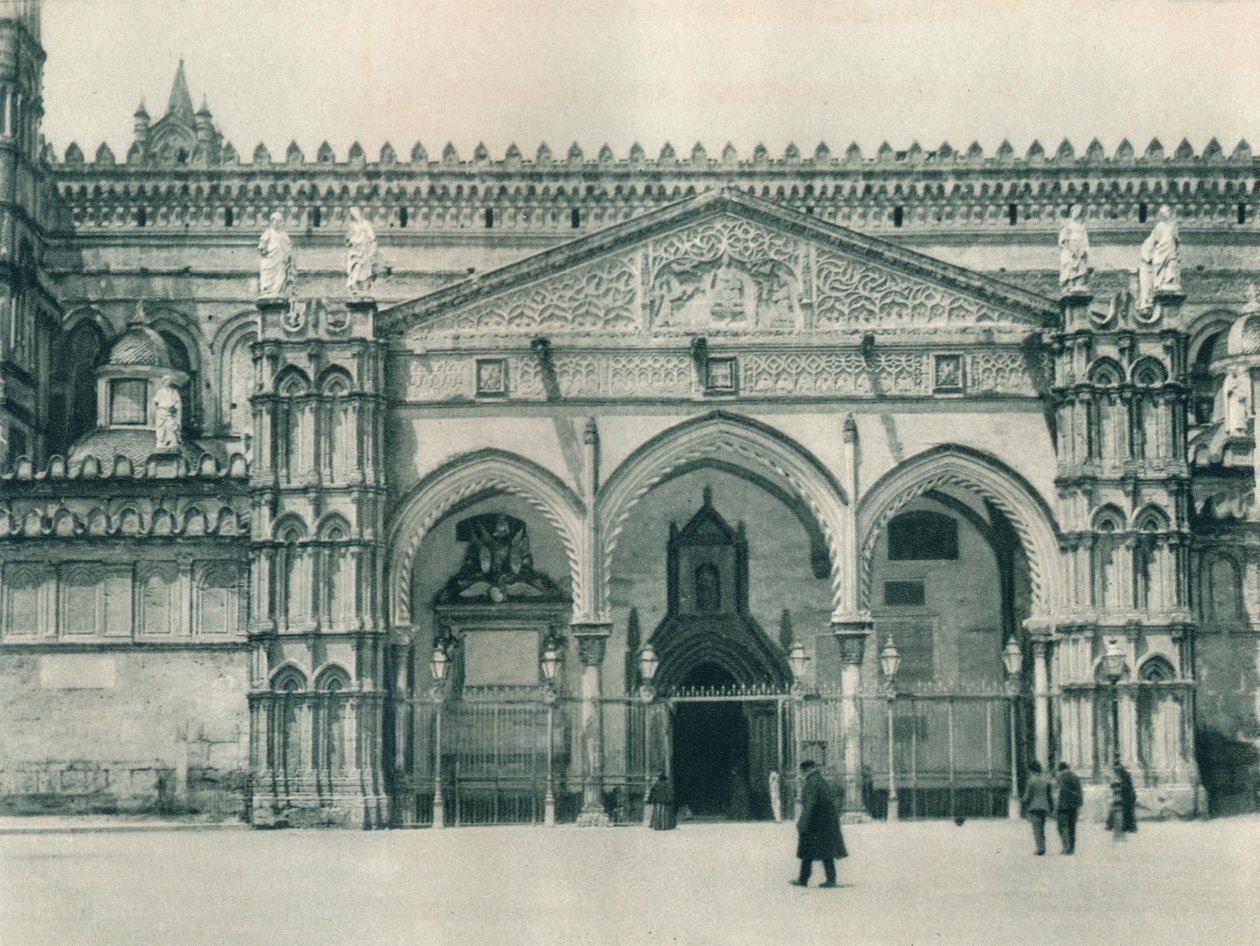 कैथेड्रल, पलेर्मो, सिसिली, इटली, 1927 का मुख्य प्रवेश द्वार द्वारा यूजेन पोपेल