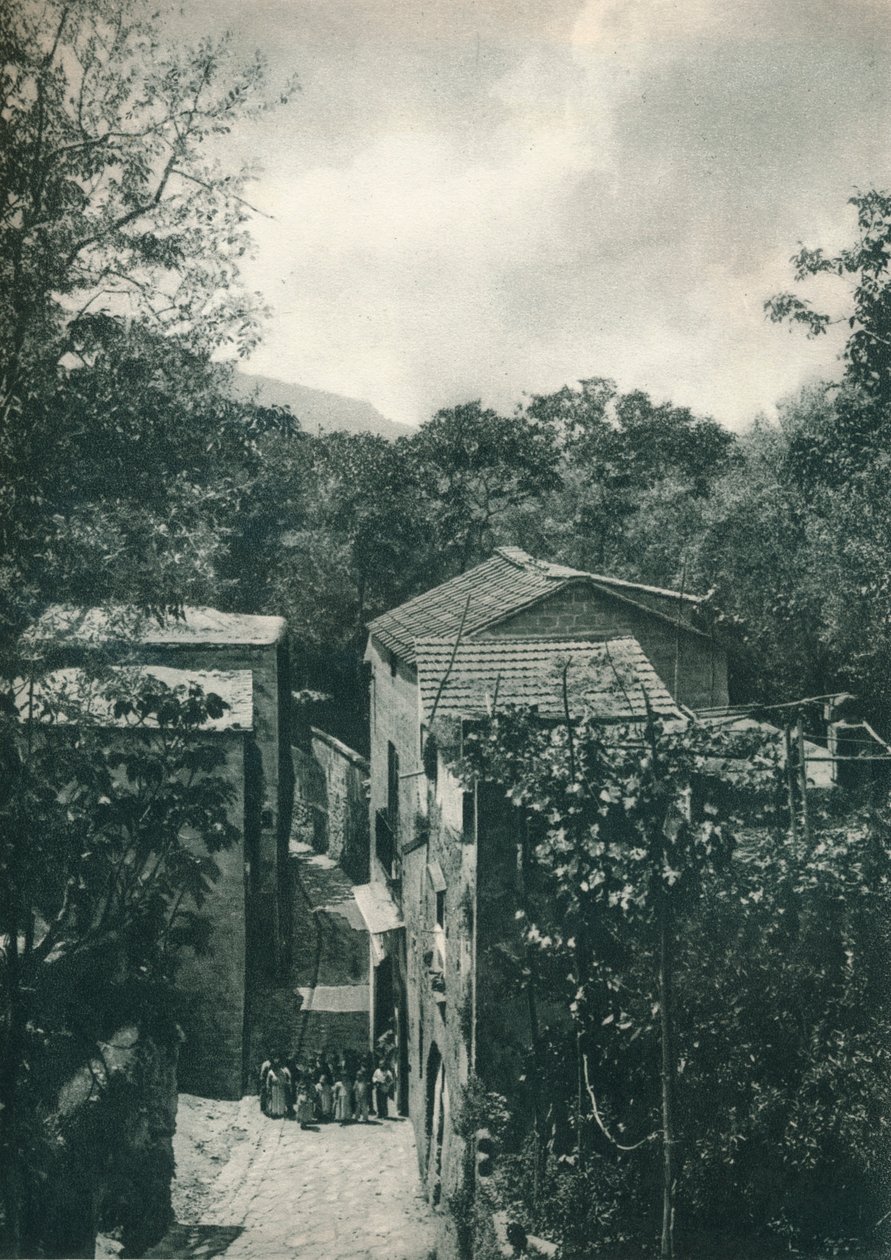 नैरो स्ट्रीट, कैपरी, इटली, 1927 द्वारा यूजेन पोपेल
