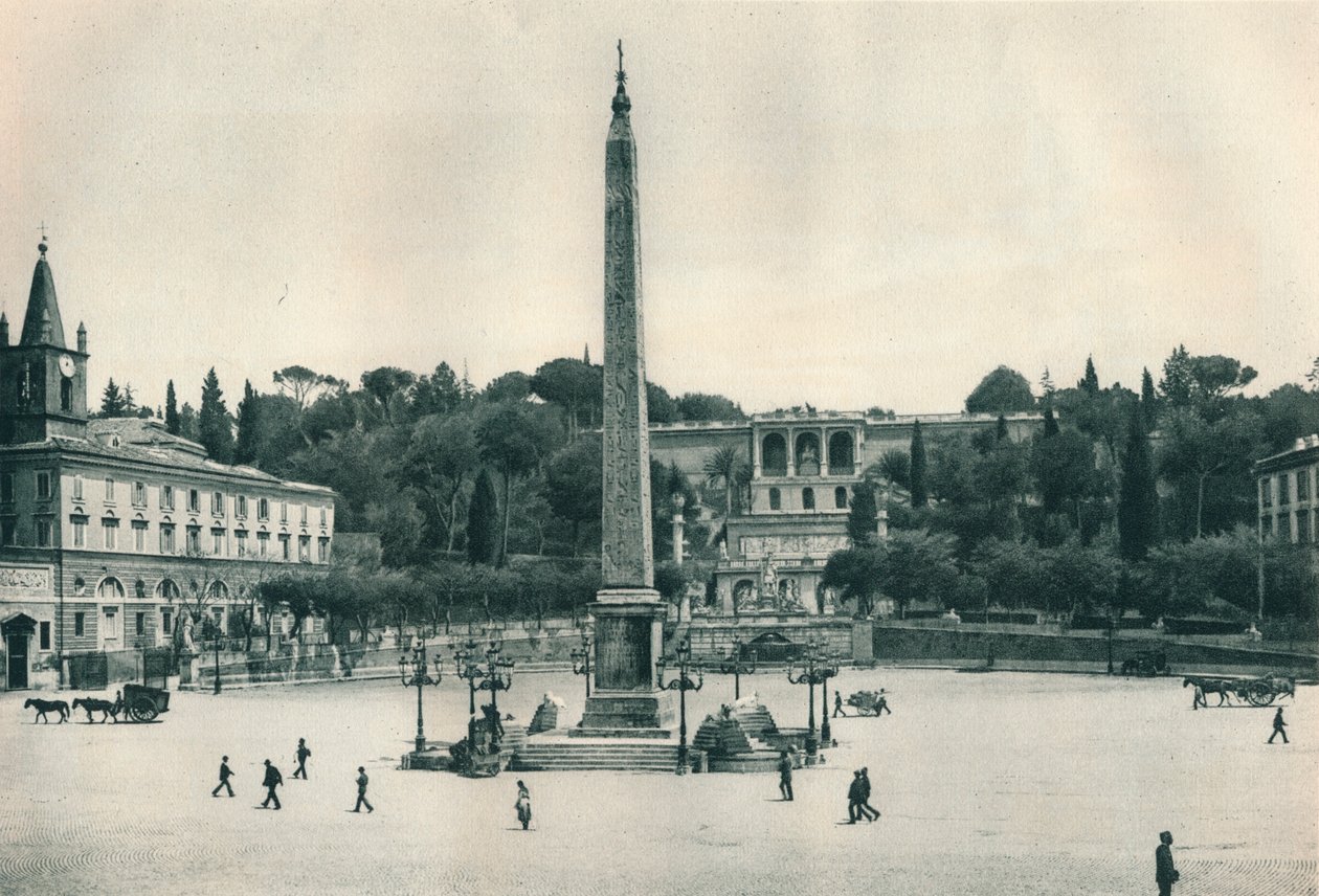 पियाज़ा डेल पॉपोलो और पिंकियन हिल, रोम, इटली, 1927 द्वारा यूजेन पोपेल