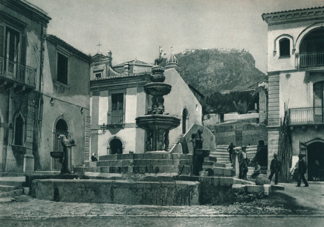 सार्वजनिक फव्वारा, टॉरमिना, सिसिली, इटली, 1927 द्वारा यूजेन पोपेल
