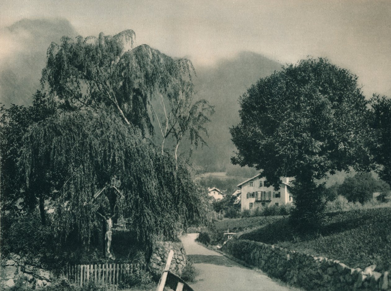 रोड टू टायरॉल कैसल, मेरानो, साउथ टायरॉल, इटली, 1927 द्वारा यूजेन पोपेल
