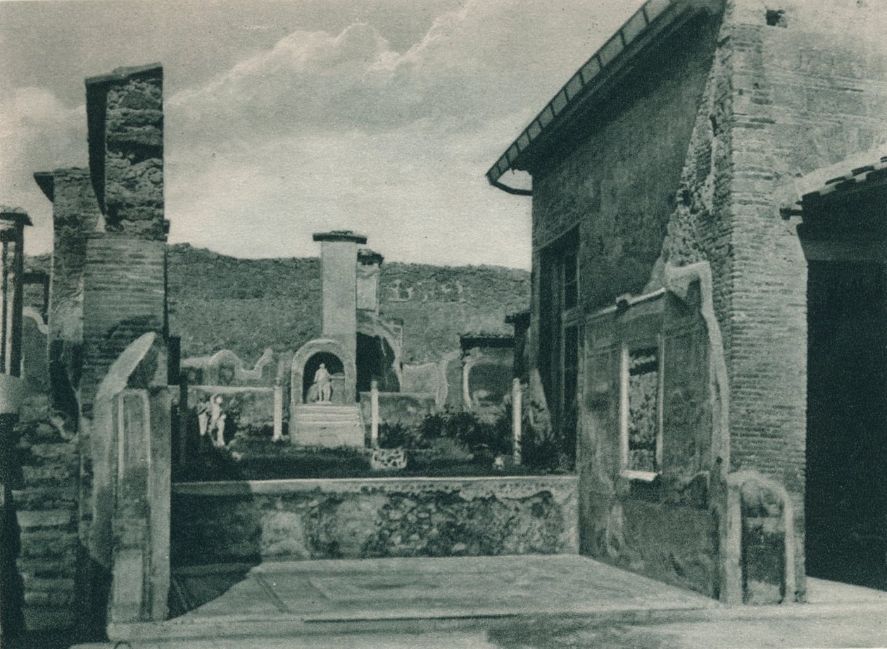 फोरम, पोम्पेई, इटली, 1927 तक आरोही सड़क द्वारा यूजेन पोपेल