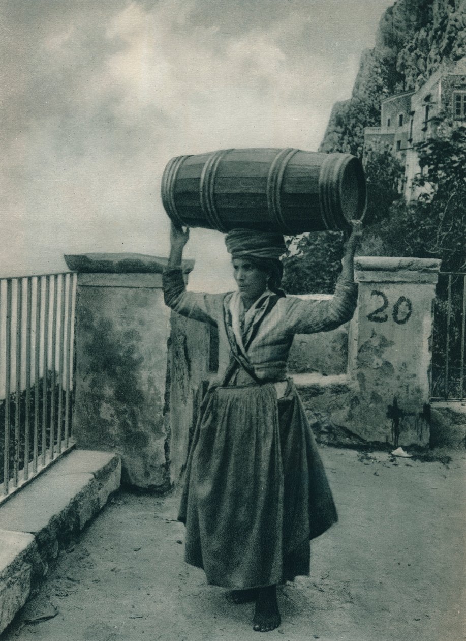 वाटर-बियरर, कैपरी, इटली, 1927 द्वारा यूजेन पोपेल