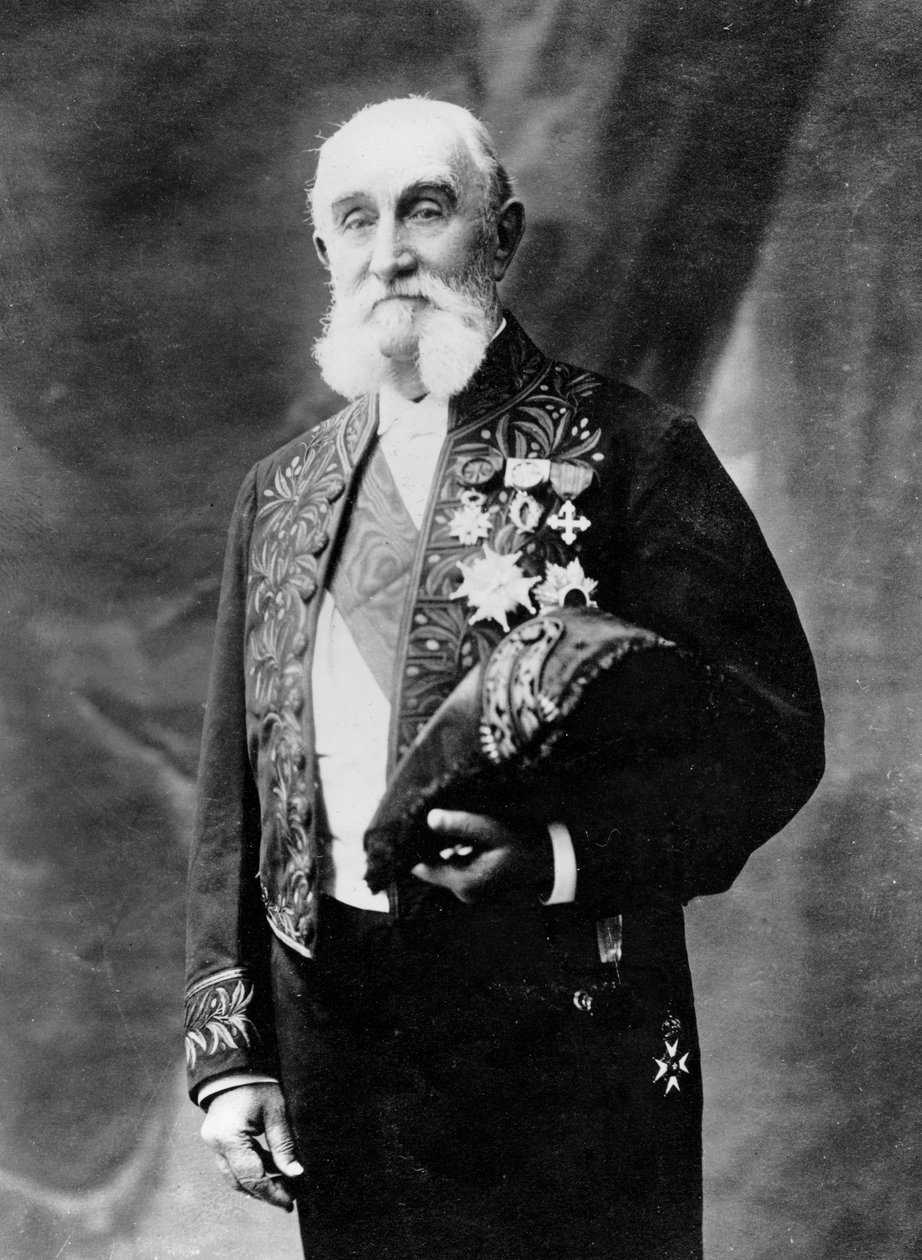 अल्फ्रेड ग्रैंडिडियर का पोर्ट्रेट, c.1885 द्वारा यूजीन पिरौ