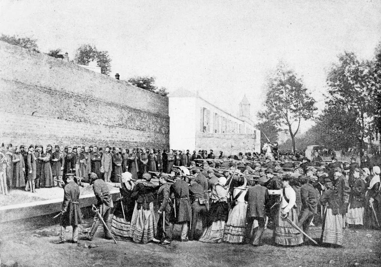रूले हेक्सो, बेलेविल, पेरिस, 1871 में 62 बंधकों के नरसंहार का मनोरंजन द्वारा यूजीन ऐपर्ट